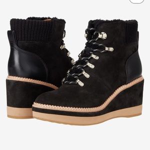 Kate Spade New York Willow Wedge Booties 8 1/2 Black Boots
